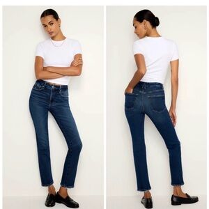 Good American Women's Straight Leg Jeans - Dark Blue